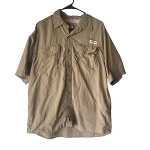 Magellan Outdoors Large Mag Wick Fish‎ Gear Fishing Vented Short Sleeve Shirt